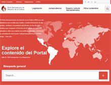 Tablet Screenshot of derechodelacultura.org